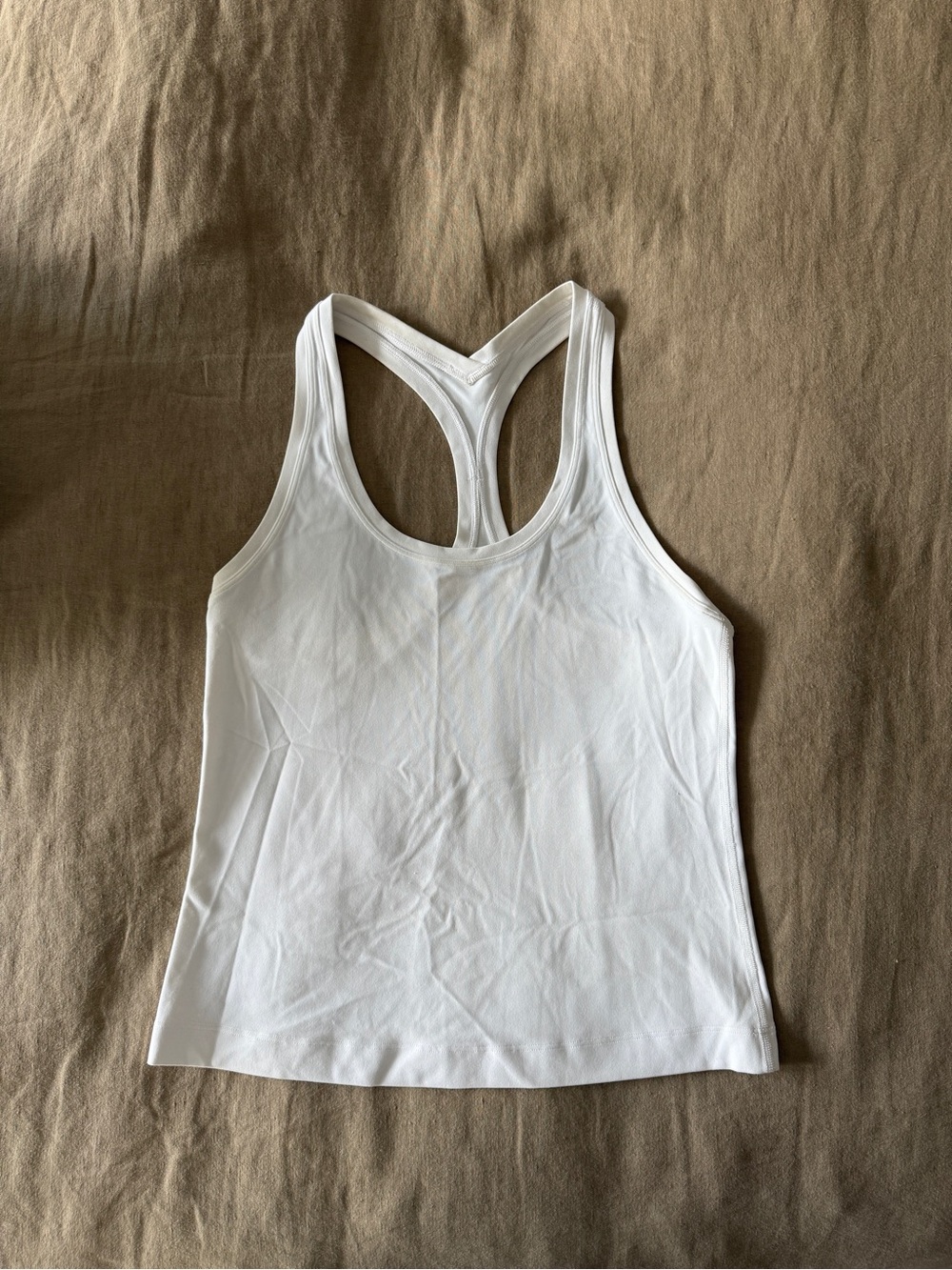 lululemon athletica White Racerback Tank Top